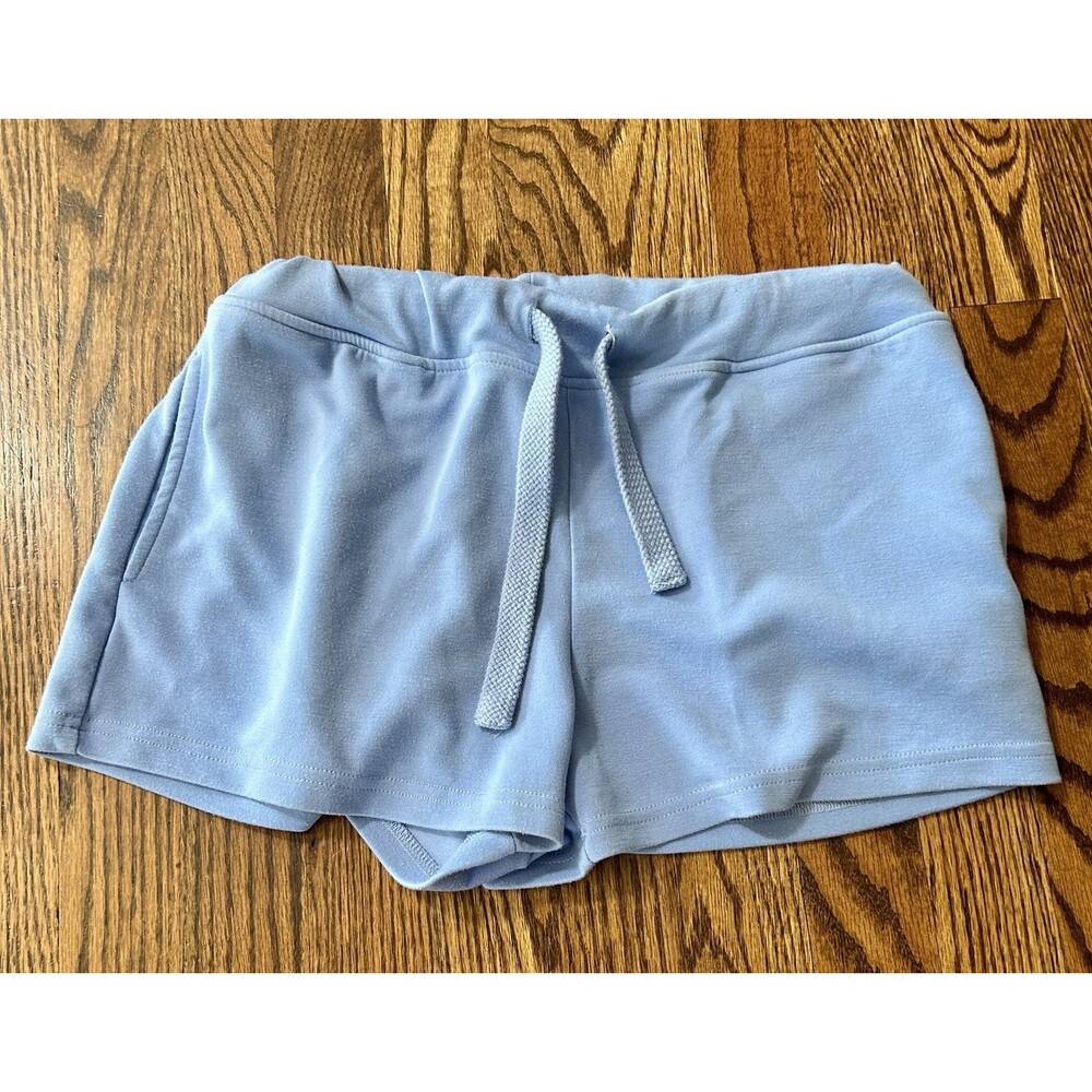 Simply Southern Blue Shorts Elastic Pull On Pockets Soft Comfy Workout Lounge XS